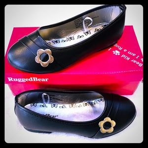 Girls Black Ballerina Flats